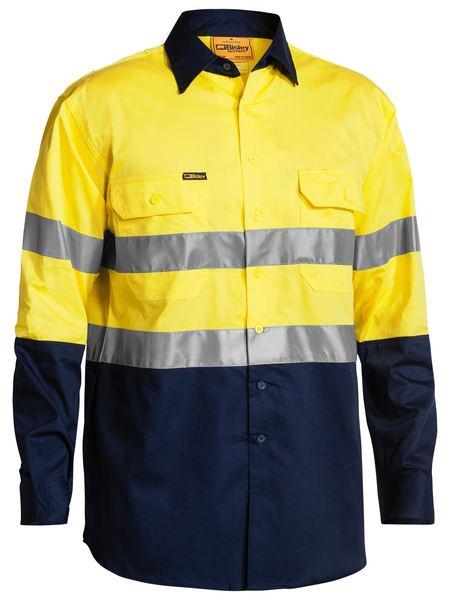 Bisley Taped Hi Vis Cool Lightweight Shirt (4X Pack) (BS68964P)