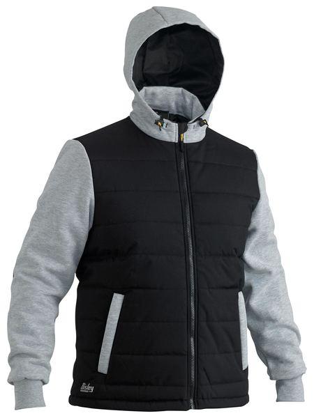Bisley Flex & Move Contrast Puffer Fleece Hooded Jacket (BJ6944)
