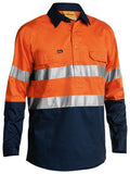 Bisley Taped 3M Hi Vis Closed Front Cool Lightweight Shirt (BSC6896)