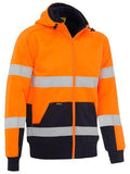 Bisley Taped Hi Vis Zip Fleece Hoodie with Sherpa Lining (BK6988T)