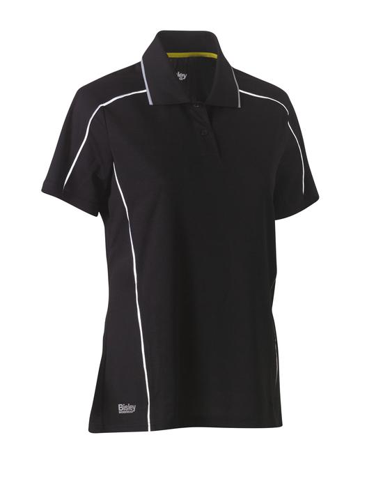 Bisley Women's Cool Mesh Polo with Reflective Piping (BKL1425)