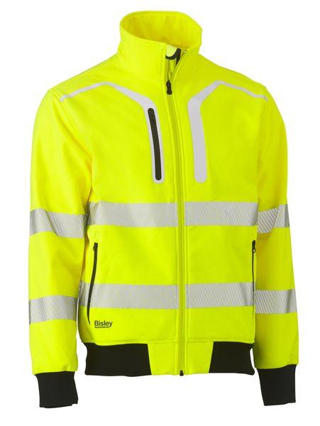 Bisley Taped Hi Vis Soft Shell Bomber Jacket (BJ6979T)