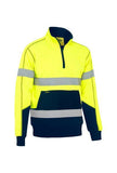 Bisley Taped Hi Vis 1/4 Zip Fleece Pullover with Sherpa Lining (BK6987T)